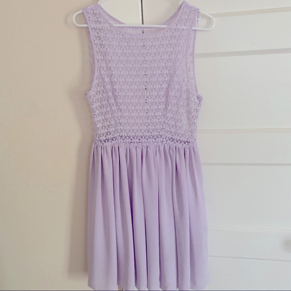 American Apparel lilac lace dress, large